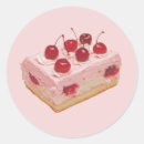 Search for cherry cake stickers Pink frosting