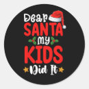 Search for mum dad stickers Santa