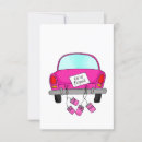 Search for just married car invitations Marriage