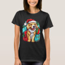 Search for golden retriever christmas tshirts Goldie