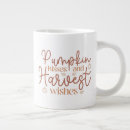 Search for pumpkin harvest mugs Thanksgiving