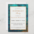 Search for teal birthday invitations Abstract