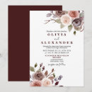 Search for burgundy fall wedding invitations Rustic