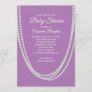 Search for purple pearls invitations Girly