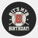 Search for 8 birthday stickers Party