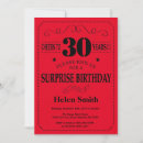Search for surprise 30th birthday invitations Cheers to 30 years