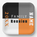 Search for family reunion plates Black and white