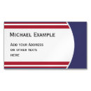 Search for red white blue business cards Stripes