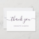 Search for purple wedding thank you cards Stylish