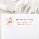 Search for pink princess return address labels Fairy tale