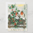 Search for vintage bird christmas cards Winter