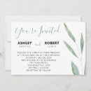 Search for olive branch wedding invitations Sage