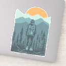 Search for backpacking bumper stickers Hiker