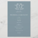 Search for monogram wedding programs Classic
