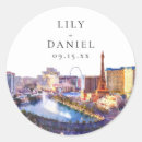 Search for vegas wedding stickers Las vegas skyline