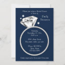 Search for diamond ring bridal shower invitations Modern
