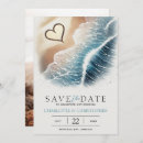 Search for hearts sand save the dates Ocean