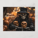Search for antique halloween postcards Skeleton