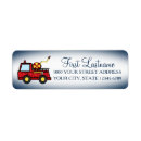 Search for fire truck return address labels For kids