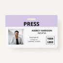 Search for press id badges Simple