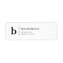Search for classic monogram return address labels White