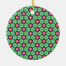 Search for green white pattern christmas tree decorations Festive
