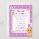 Search for cute mouse birthday invitations Purple