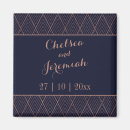 Search for rose gold save the date magnets Navy