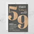 Search for 59th birthday invitations Black