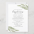 Search for script christening invitations Greenery