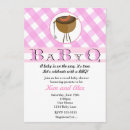 Search for bbq baby girl shower invitations Co ed