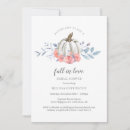 Search for white pumpkin bridal shower invitations Fall in love