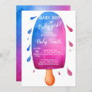 Search for cute gender reveal invitations Watercolor
