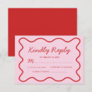 Search for 70s rsvp cards Pink and red