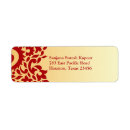 Search for red paisley return address labels Floral