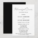 Search for black tie dinner invitations Minimalist