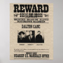 Search for wanted criminal posters Wild west