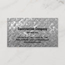 Search for metal plate business cards Contractor