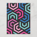 Search for geometric designs patterns postcards Modern