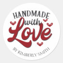 Search for handcrafted stickers Handmade with love