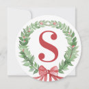 Search for circular christmas cards Red and green