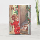 Search for puppy christmas cards Retro
