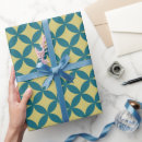 Search for blue teal wrapping paper Retro