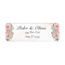 Search for rose gold foil return address labels Floral