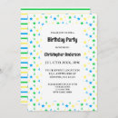 Search for boys 4th birthday invitations Green