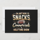 Search for football lover invitations Food commercials