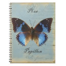 Search for blue butterfly notebooks French