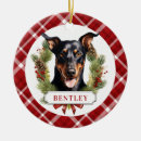Search for red doberman christmas tree decorations Pinscher