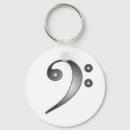 Search for bass clef key rings Music