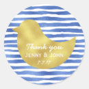 Search for blue and gold wedding stickers Trendy